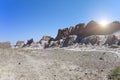 Ruins of fortress Ayaz Kala Ã¢â¬ÅIce FortressÃ¢â¬Â ancient Khorezm, in the Kyzylkum desert in Uzbekistan